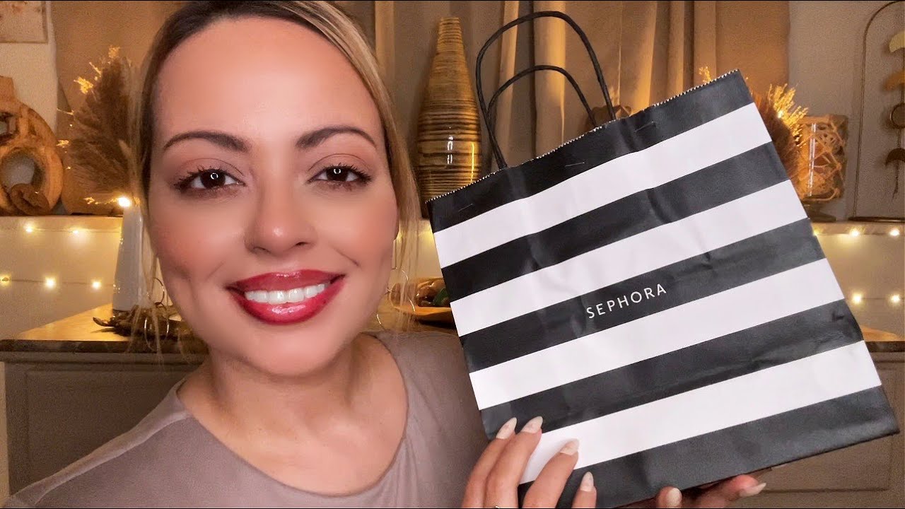 ASMR| SEPHORA & ULTA HAUL💄NEW Makeup Show & Tell! Tapping, Tracing, Lid Sounds for SLEEP & TINGLES