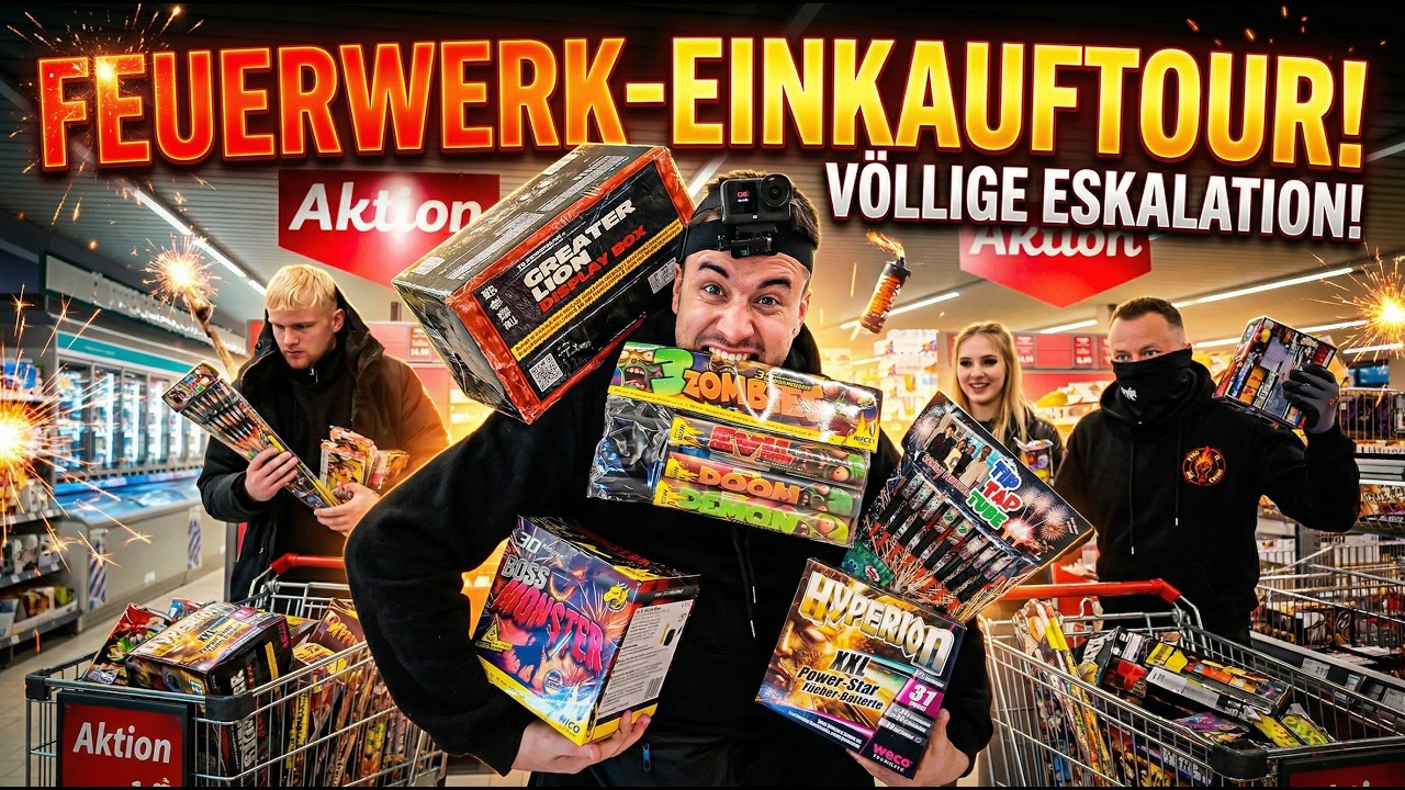 XXL FEUERWERK EINKAUFSTOUR 🧨🛒💥 Silvester 2025/2026