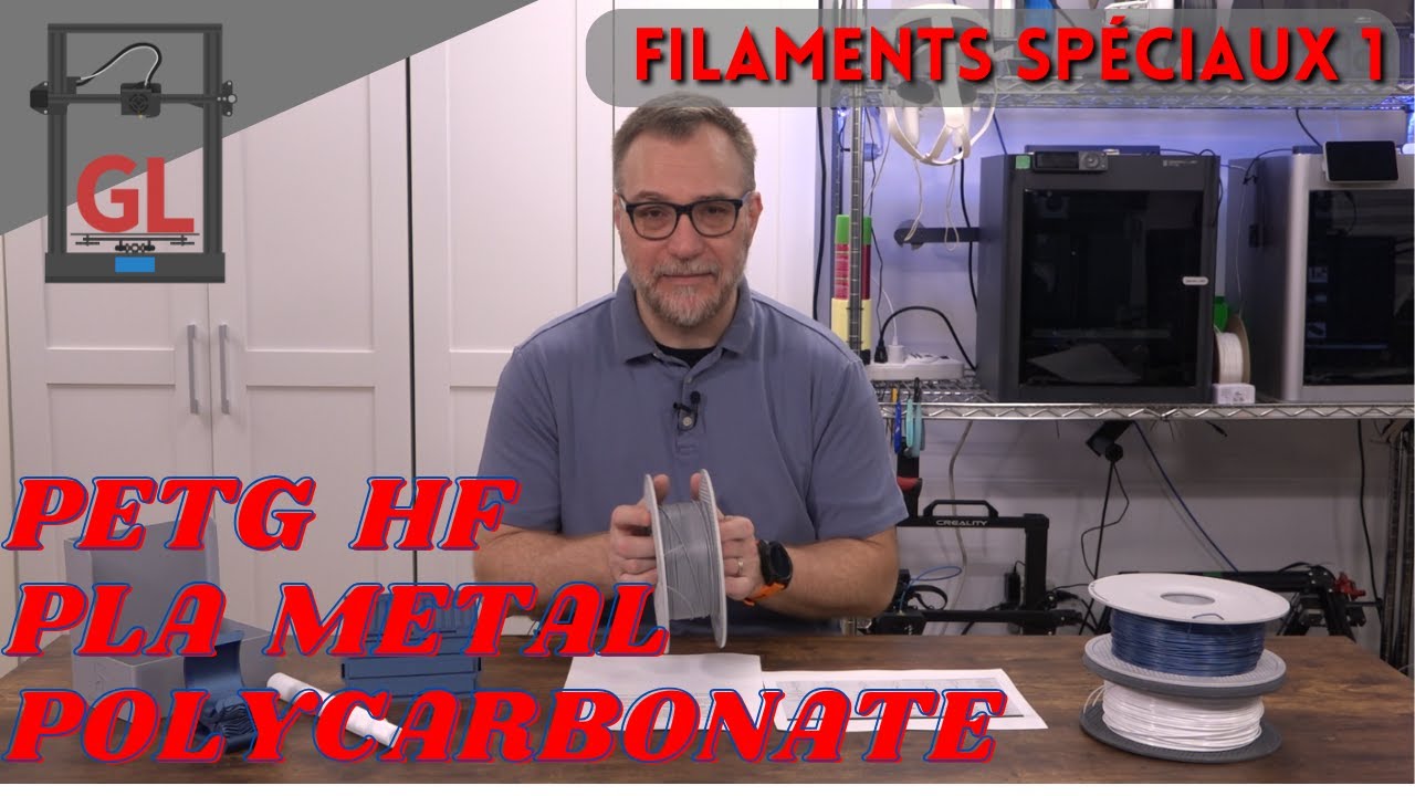 Filament Spéciaux 1 : PETG HF, PLA Metal, Polycarbonate