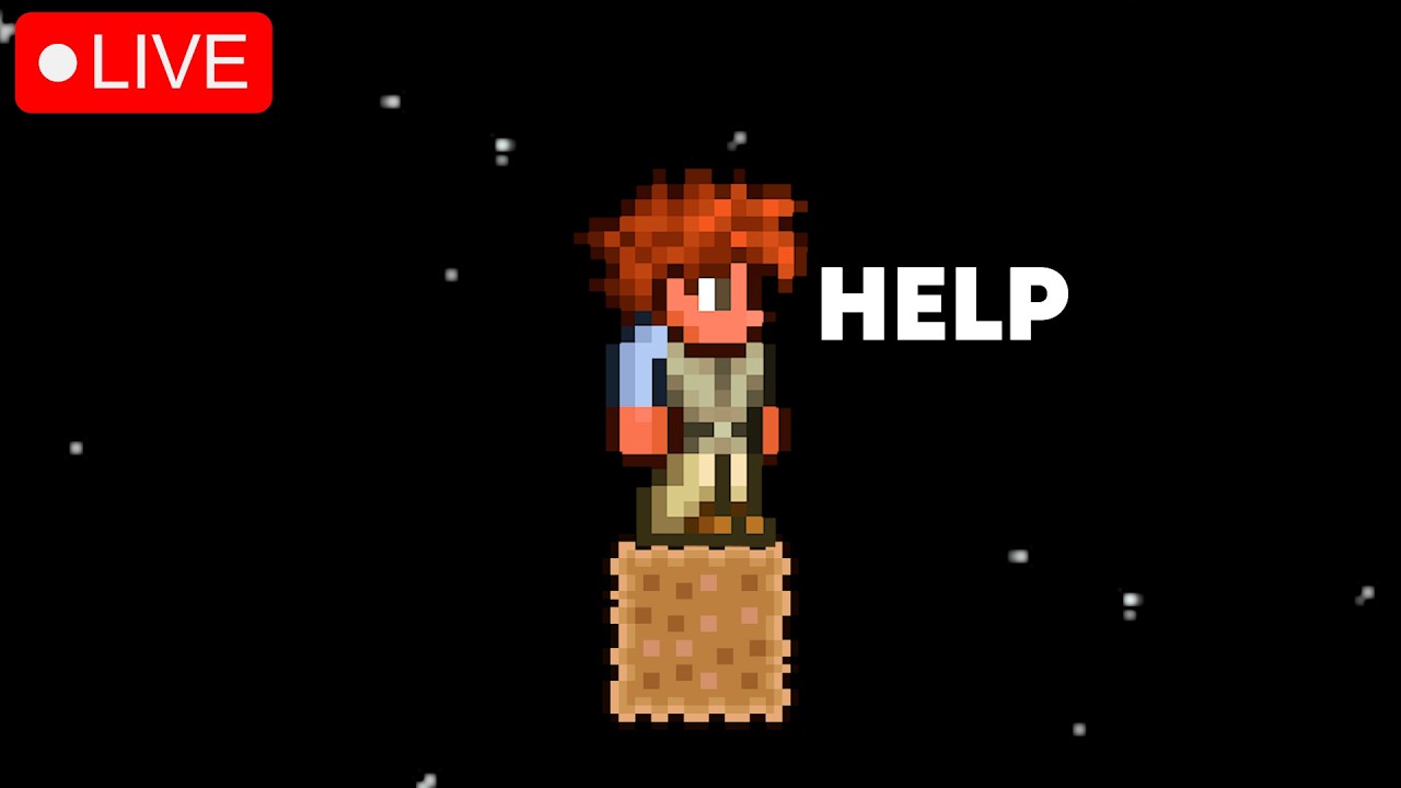 🔴TERRARIA SKYBLOCK  w/Scrimblo || !commands
