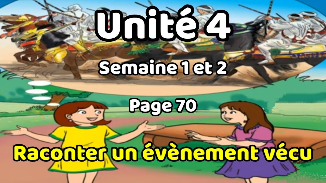 Raconter un évènement vécu/Unité 4 le quartier et le village/Semaine 1 et 2 / Activités orales 1 AEP