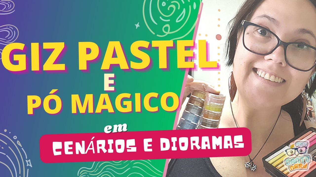 Como usar o giz pastel seco e pó o magico em Dioramas e cenários - Materiais e ferramentas