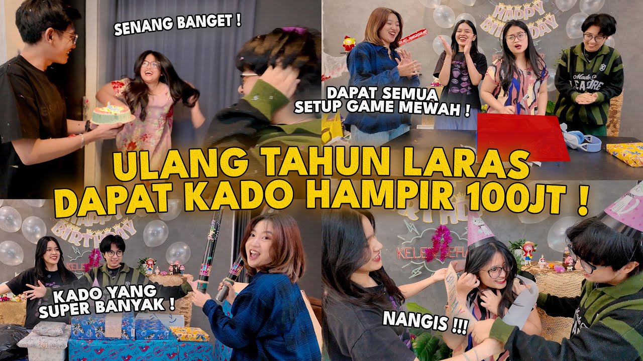 ULANG TAHUN LARAS DAPAT KADO HAMPIR 100 JUTA!