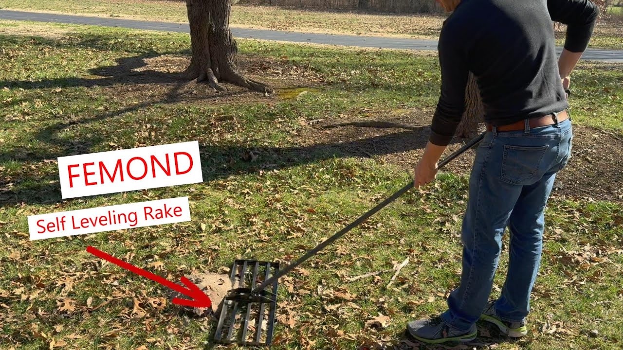 FEMOND Self Leveling Rake, anti-rust, ergonomic design #outdoortools #tools #outdoors