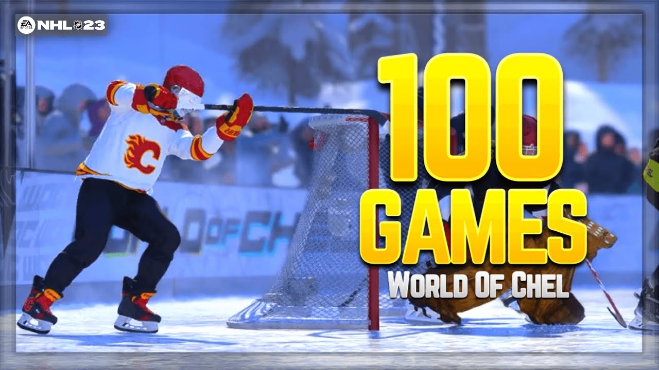 I Played 100 Games of NHL 23 World of Chel... here's what happened!