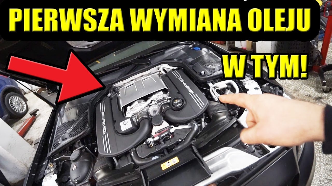 NOWY MERCEDES V8 BITURBO AMG, PIERWSZA WYMIANA OLEJU  W SILNIKU Z PŁUKANKĄ + APLIKACJA CERATEC