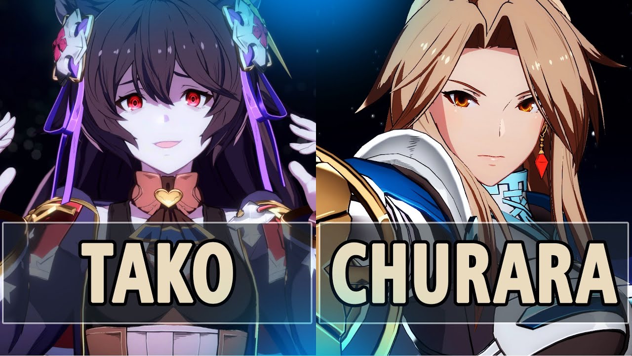 GBVSR: Tako (Nier) Vs Churara (Katalina) | High Level Gameplay.