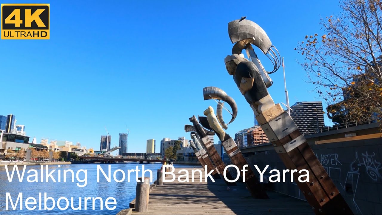 Walking North Bank  of Yarra River | Melbourne Australia