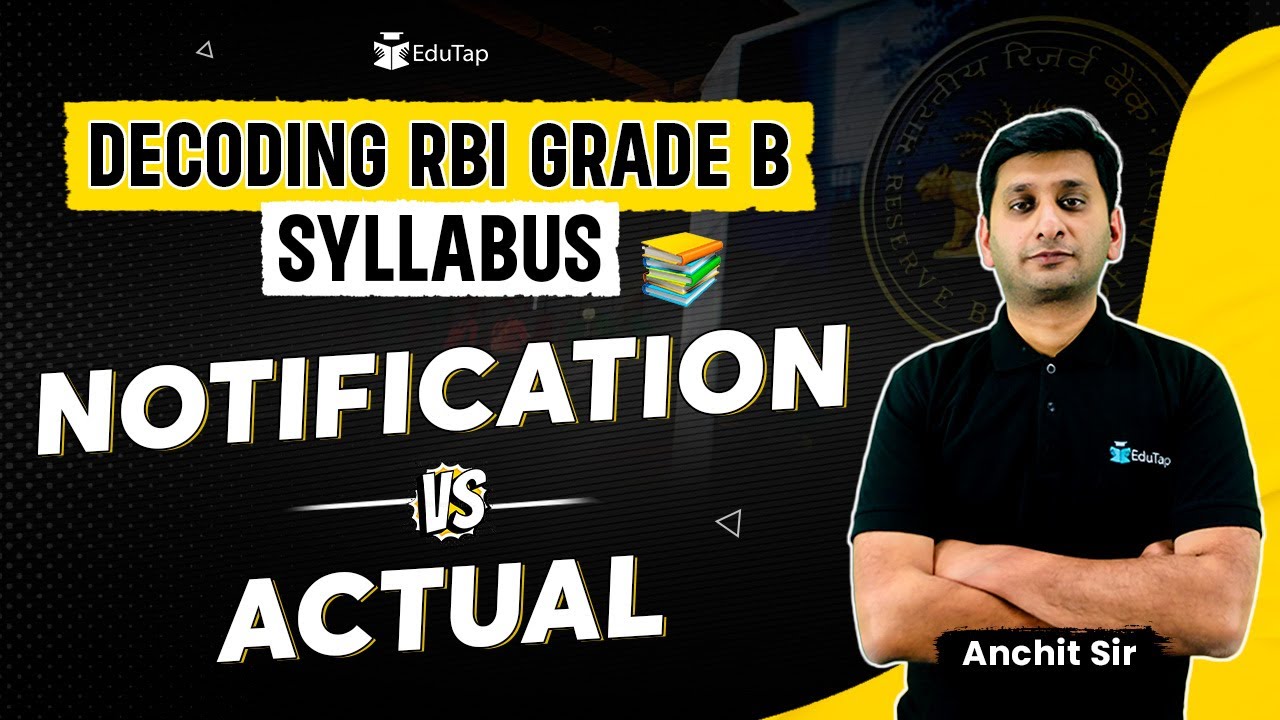 RBI Grade B Detailed Syllabus 2024  | RBI Grade B Phase 1 and Phase 2 Paper Analysis | EduTap RBI