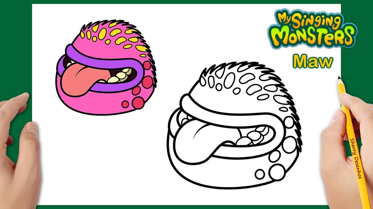 Como Desenhar My Singing Monsters Maw | How to draw My Singing Monsters Maw