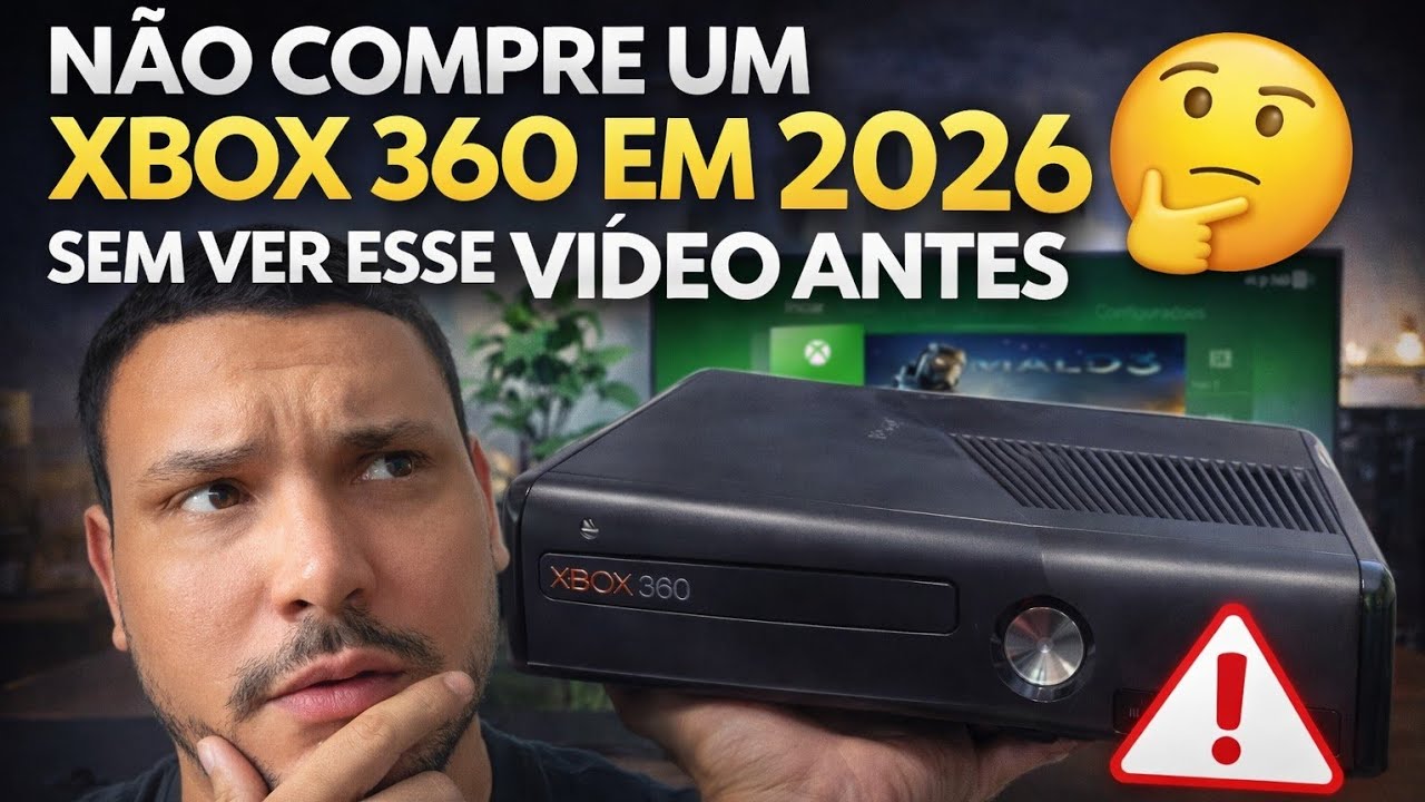 Comprei um Xbox 360 e testei em uma tv 4k 🤔