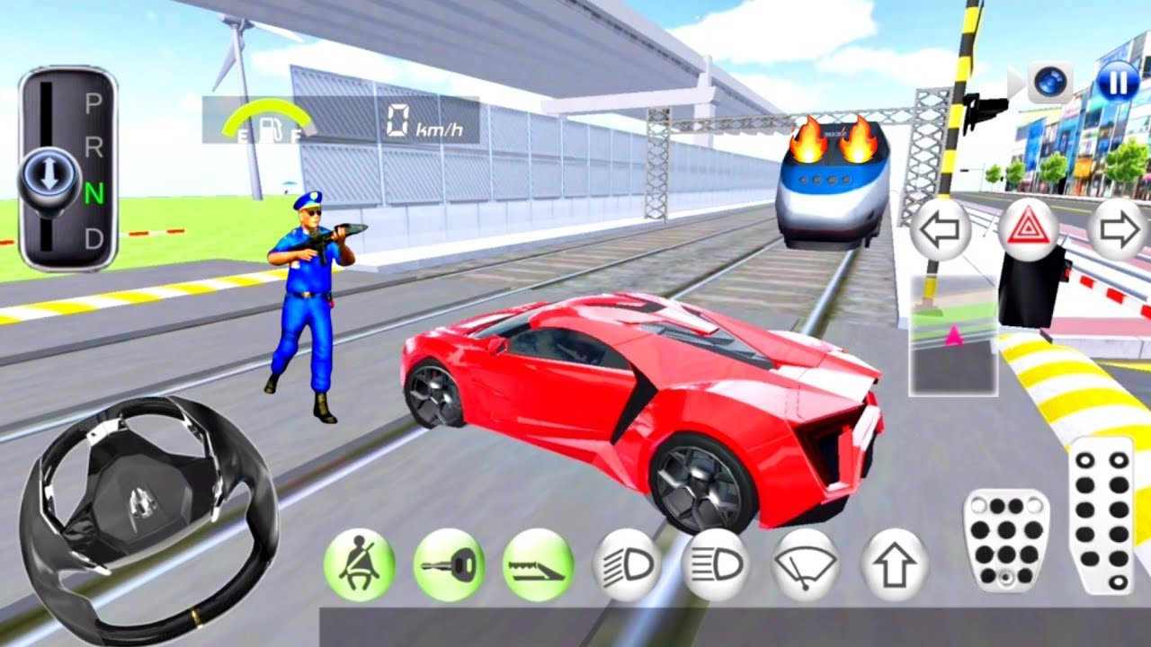 Bullet Train Crash Car 3D Driving Class #shorts #3ddrivingclass