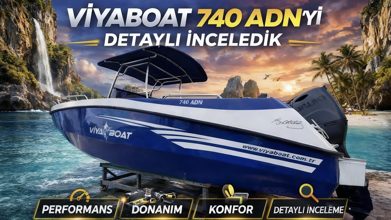 Viyaboat 740 ADN&rsquo;yi Detaylı İnceledik! 🔥 Bu Tekne Olay!