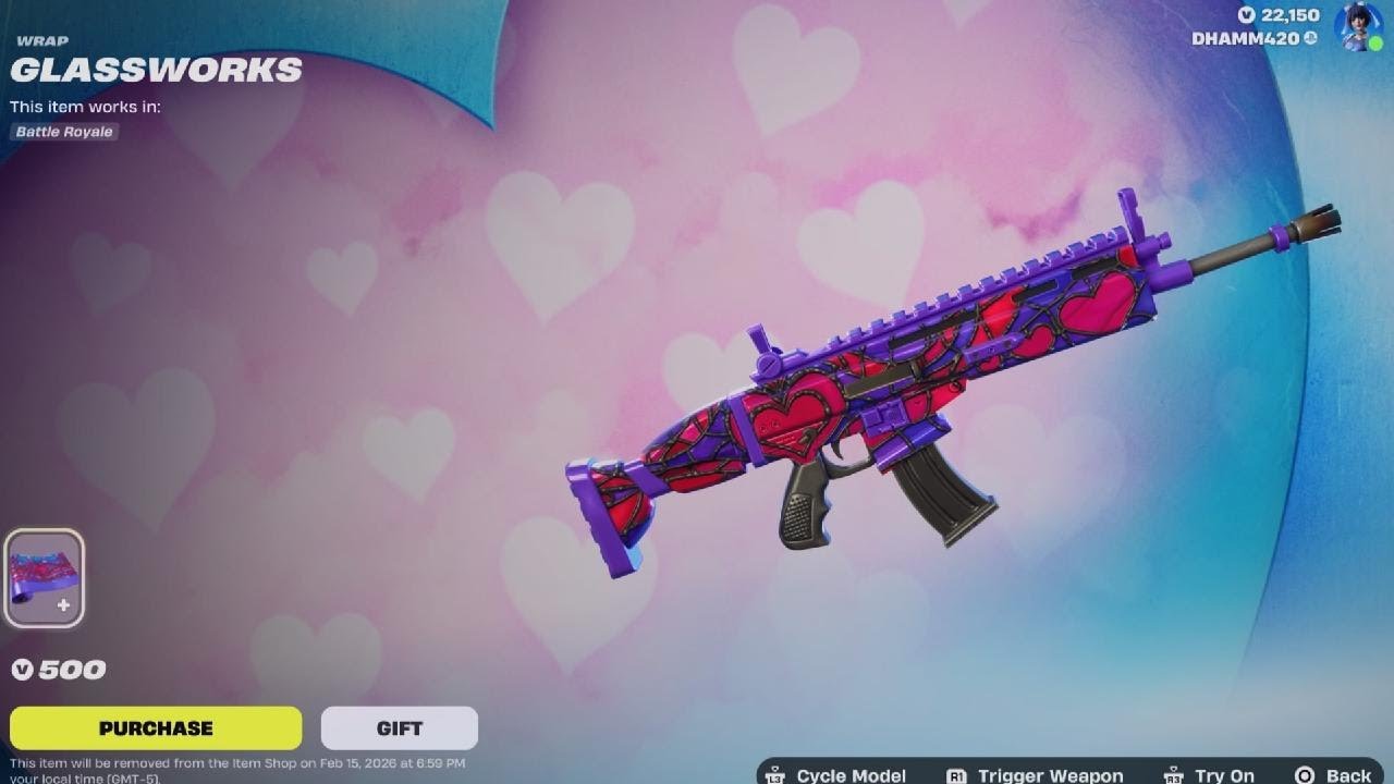 Fortnite NEW VALENTINES DAY WRAP! ITEM SHOP FEBRUARY 11TH 2026