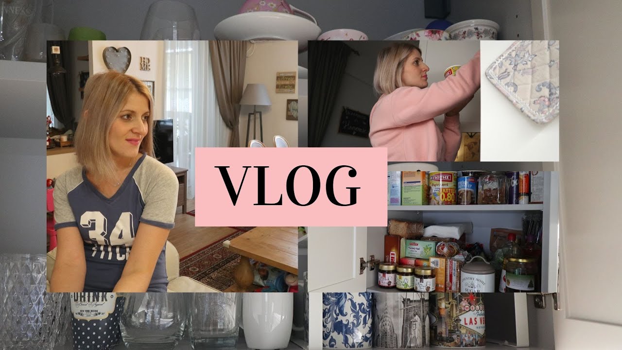 VLOG: Οργάνωση και τακτοποίηση σε ντουλάπια και συρτάρια της κουζίνας+Mini Supermarket Haul