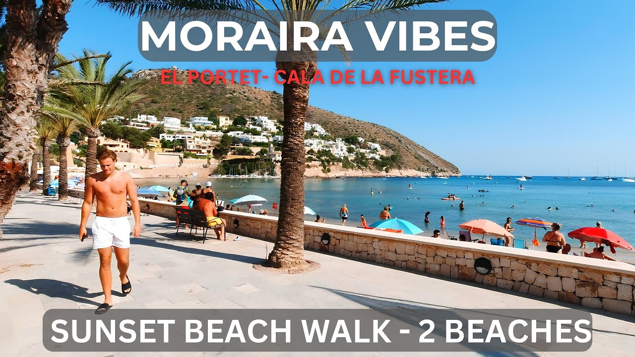 Spain 4K: Two Awesome Beaches in Moraira – 4K Video – Relaxing Music