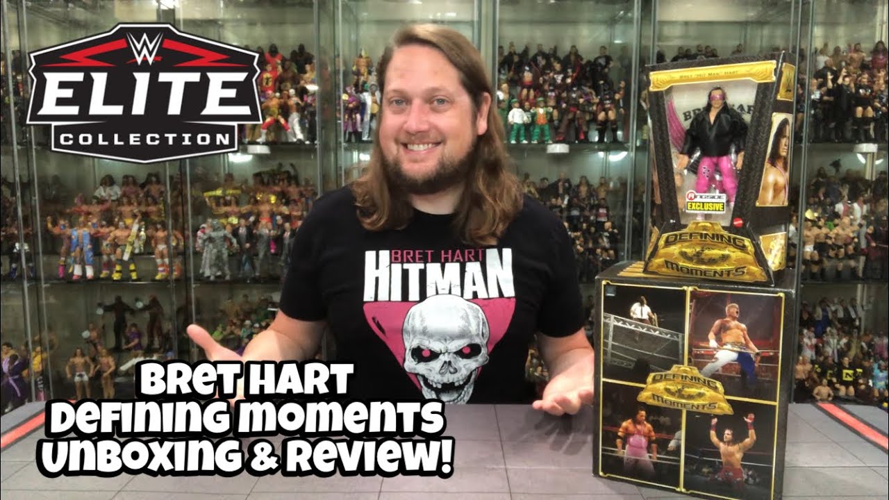 Bret Hart Defining Moments WWE Mattel Ringside Collectibles Exclusive Unboxing & Review!
