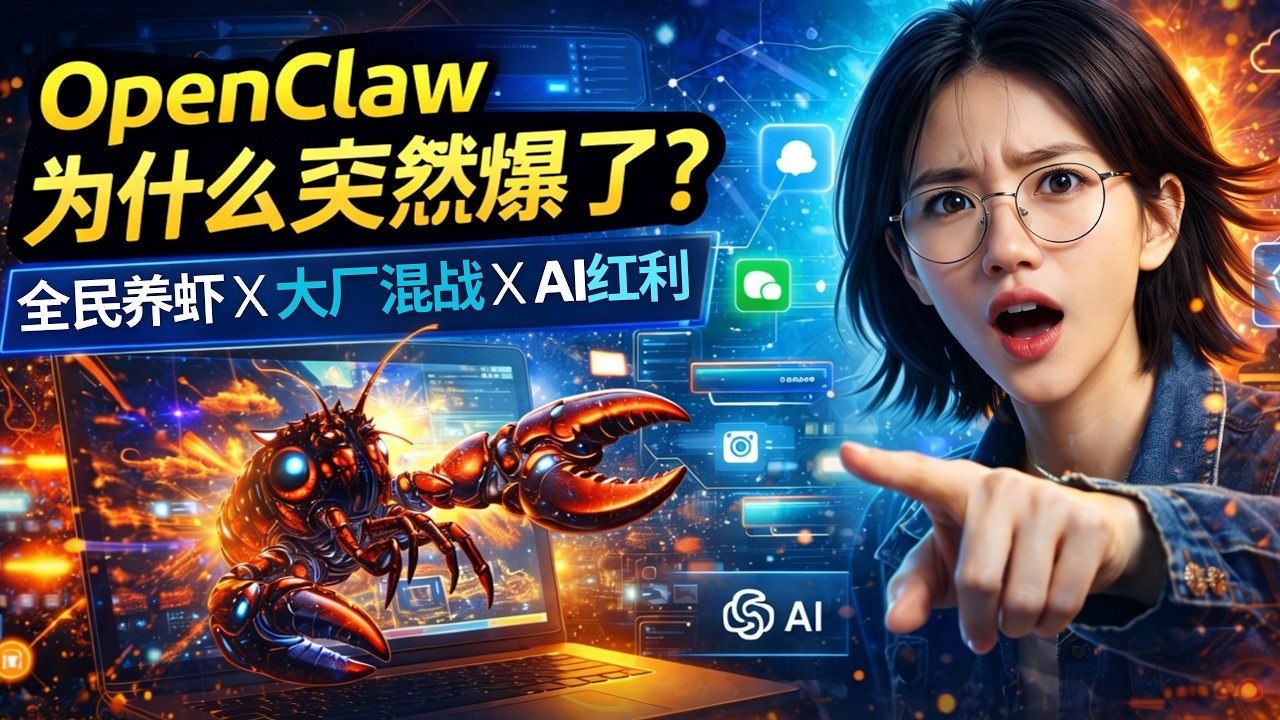 OpenClaw为什么突然引爆全网？从全民养虾到大厂混战，一次讲透这波AI红利背后的产业与机会