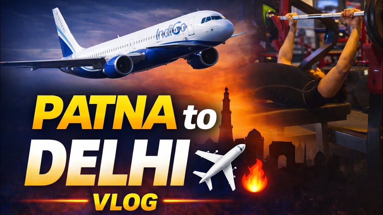 Solo Trip: Patna to Delhi by Flight | Full Vlog #vlog #delhi 