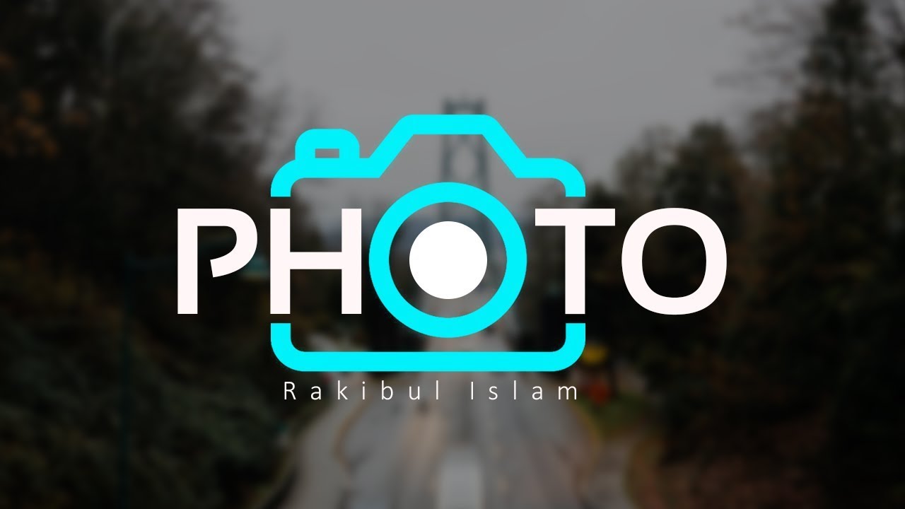 How To Design A Photography Logo In Adobe Photoshop cc - New Tutorial 2018