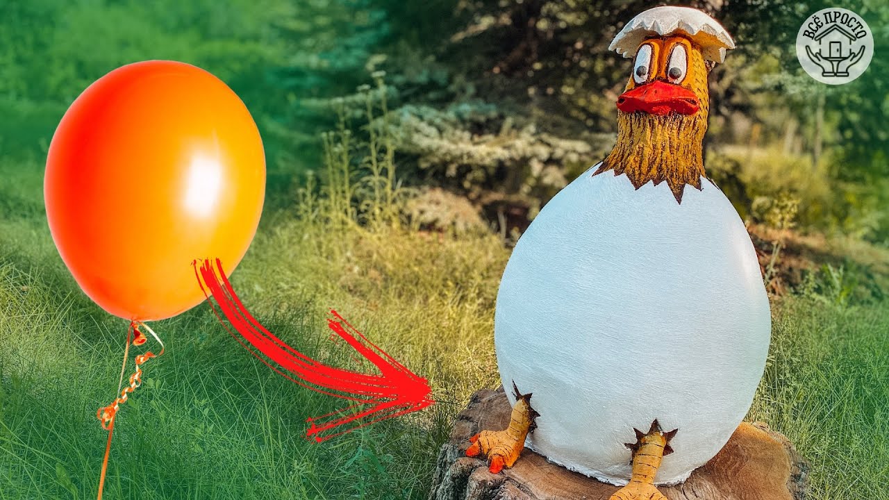 УДИВИТЕЛЬНАЯ поделка из ЦЕМЕНТА ДЛЯ САДА | Crafts made of cement for the garden
