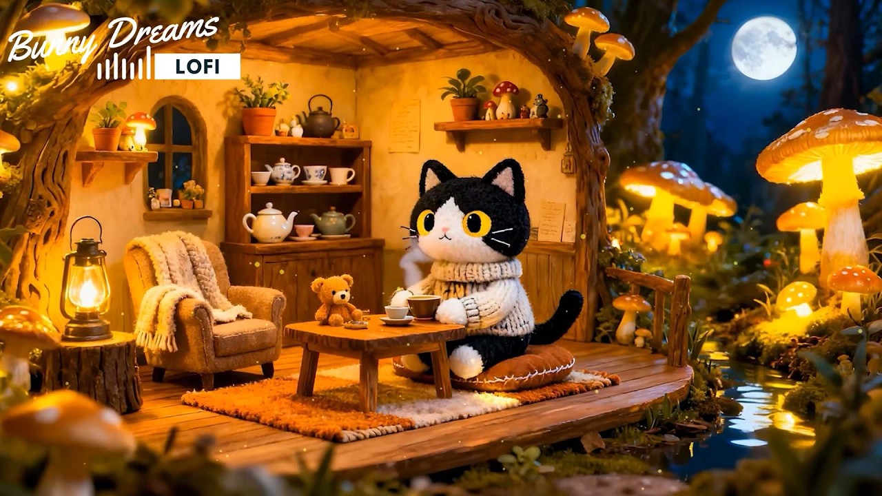 1 Hour Winter Lofi Beats 🎧 Cozy Cat Vibes for Study & Relax