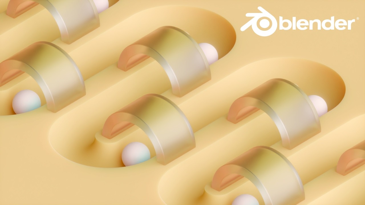 Let's Make A Beautiful 3D Abstract Motion Graphics Animation in Blender
