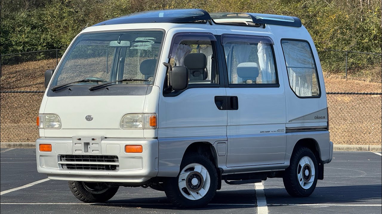 Обзор и тест-драйв фургона Subaru Sambar SUPERCHARGED 1995 года выпуска!!!