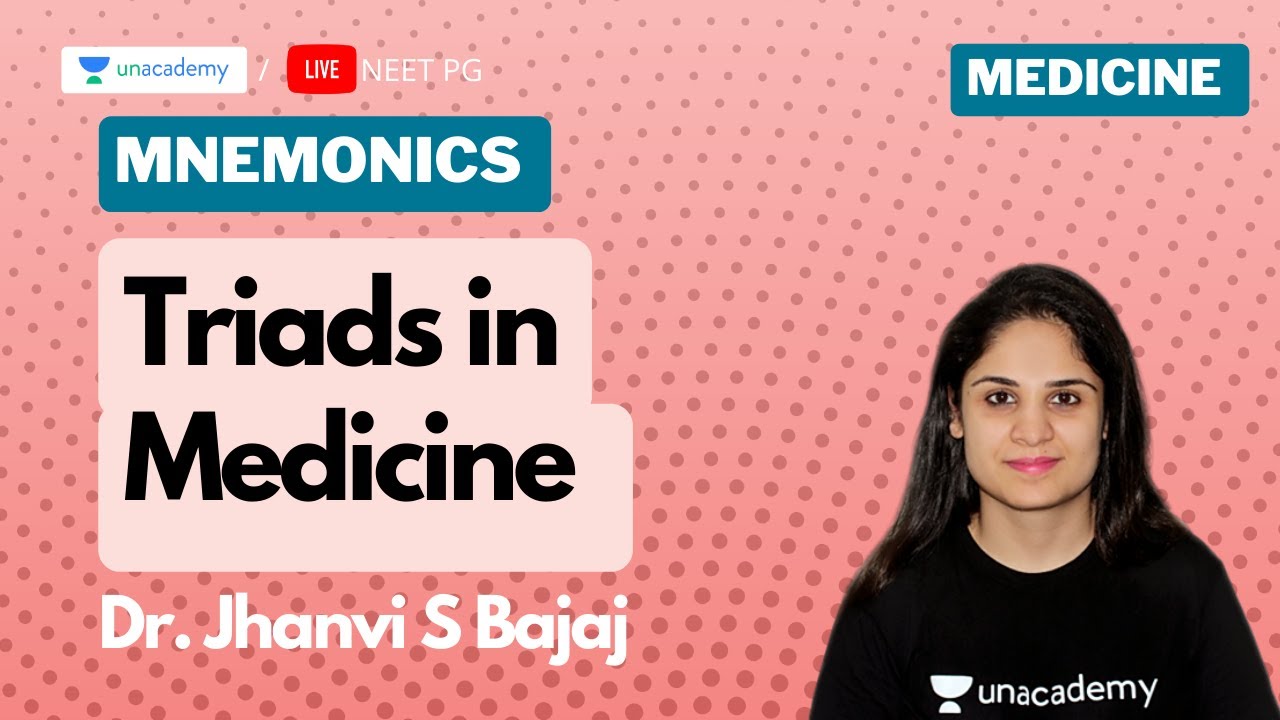 Mnemonics of Triads in Medicine Part 1 with Dr. Jhanvi S Bajaj