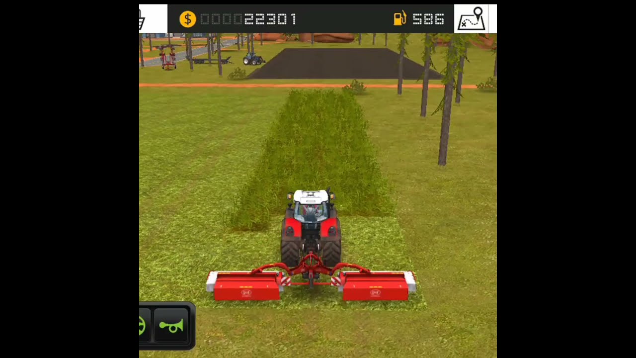 How To cut grass With Big Mower In FS 18 | FS18 Gameplay | Farming | FS18 Timelapse #shorts #short