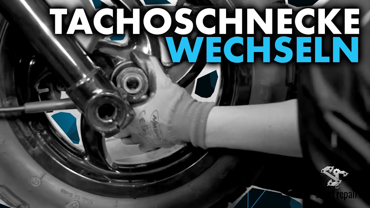 Anleitung: Tachoschnecke wechseln am Piaggio Typhoon