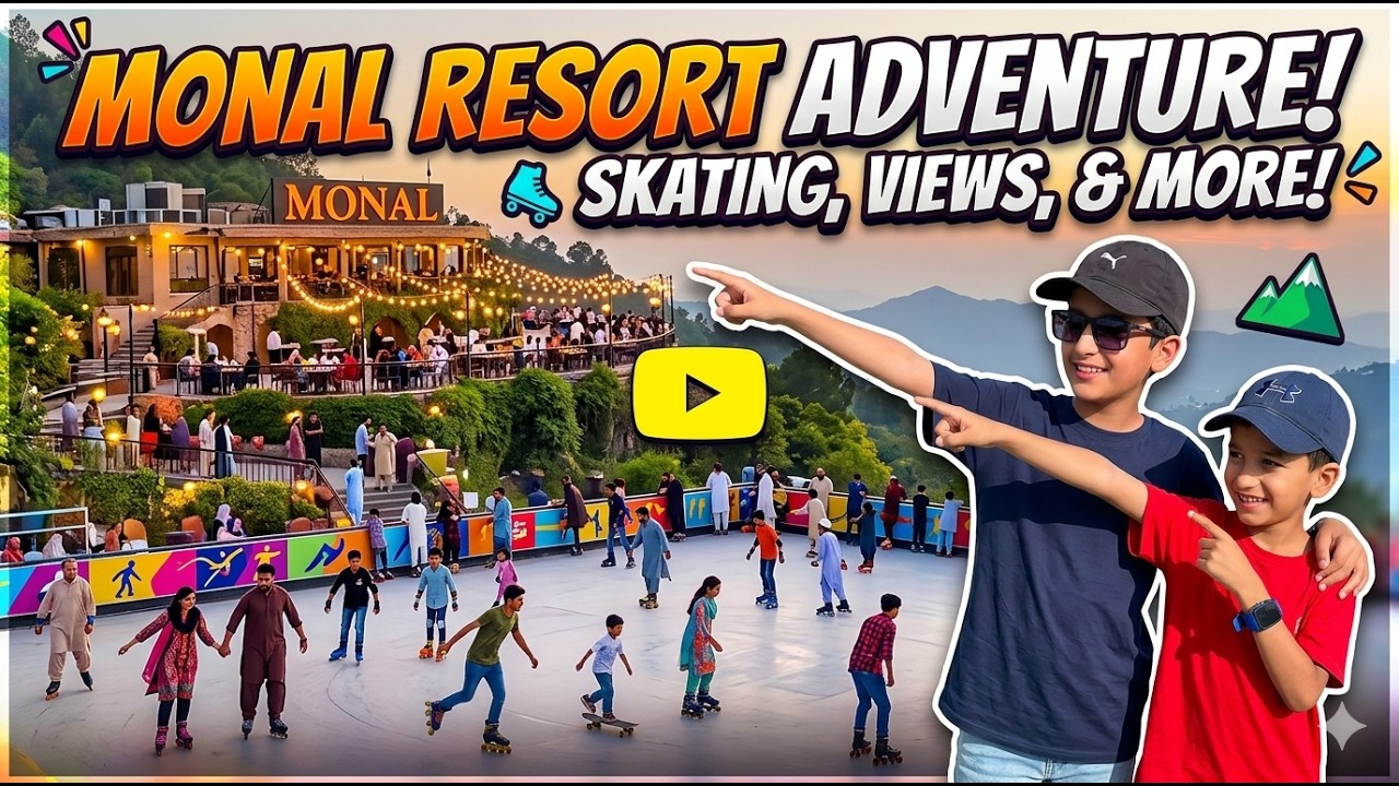 Exploring the NEW Monal Restaurant & Skating in Islamabad ⛸️