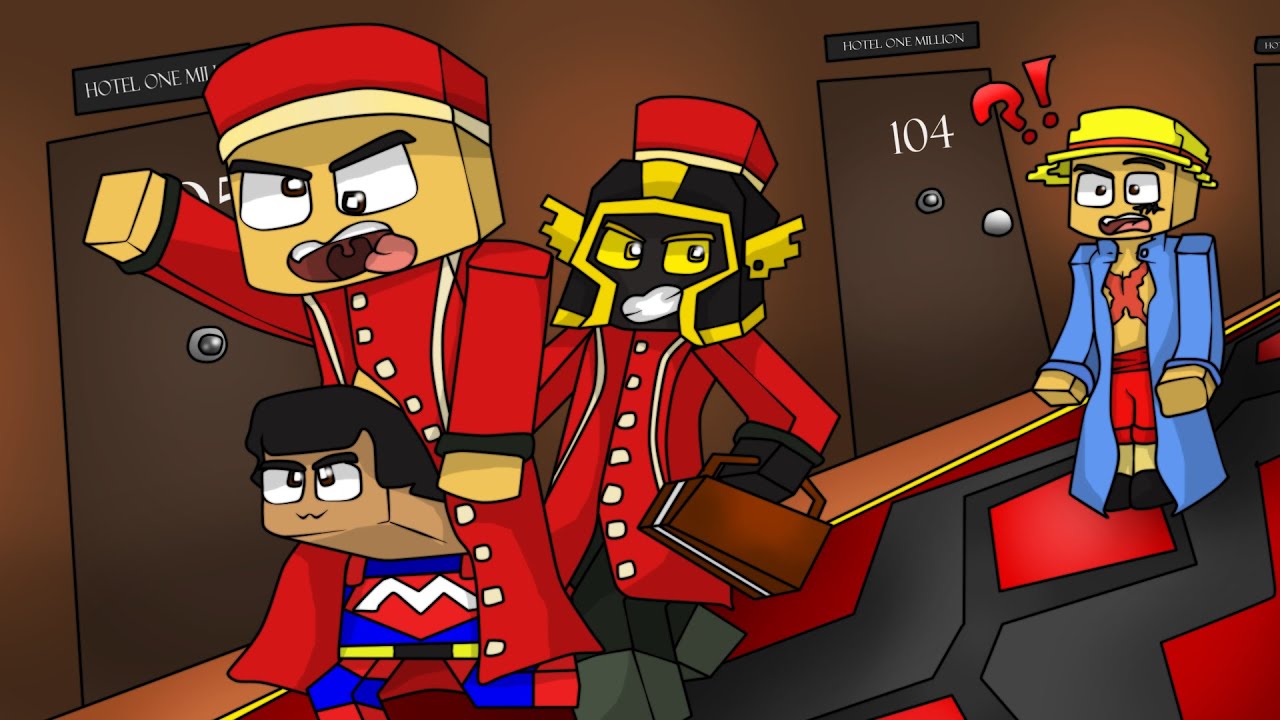 😂 JUGAMOS AL ESCONDITE EN EL HOTEL DE MINECRAFT 🏩