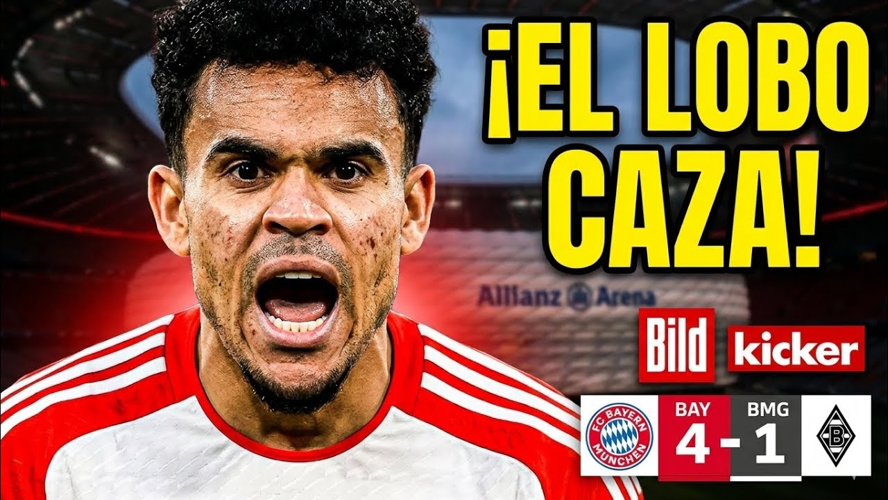  ¡LUCHO DÍAZ REVIENTA ALEMANIA! 🔥 Gol y Asistencia ÉPICA en la goleada del Bayern#colombia#luisdiaz 