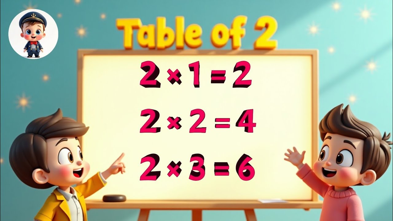 Table of 2 | Learn Multiplication Table of Two for Kids | Fun & Easy