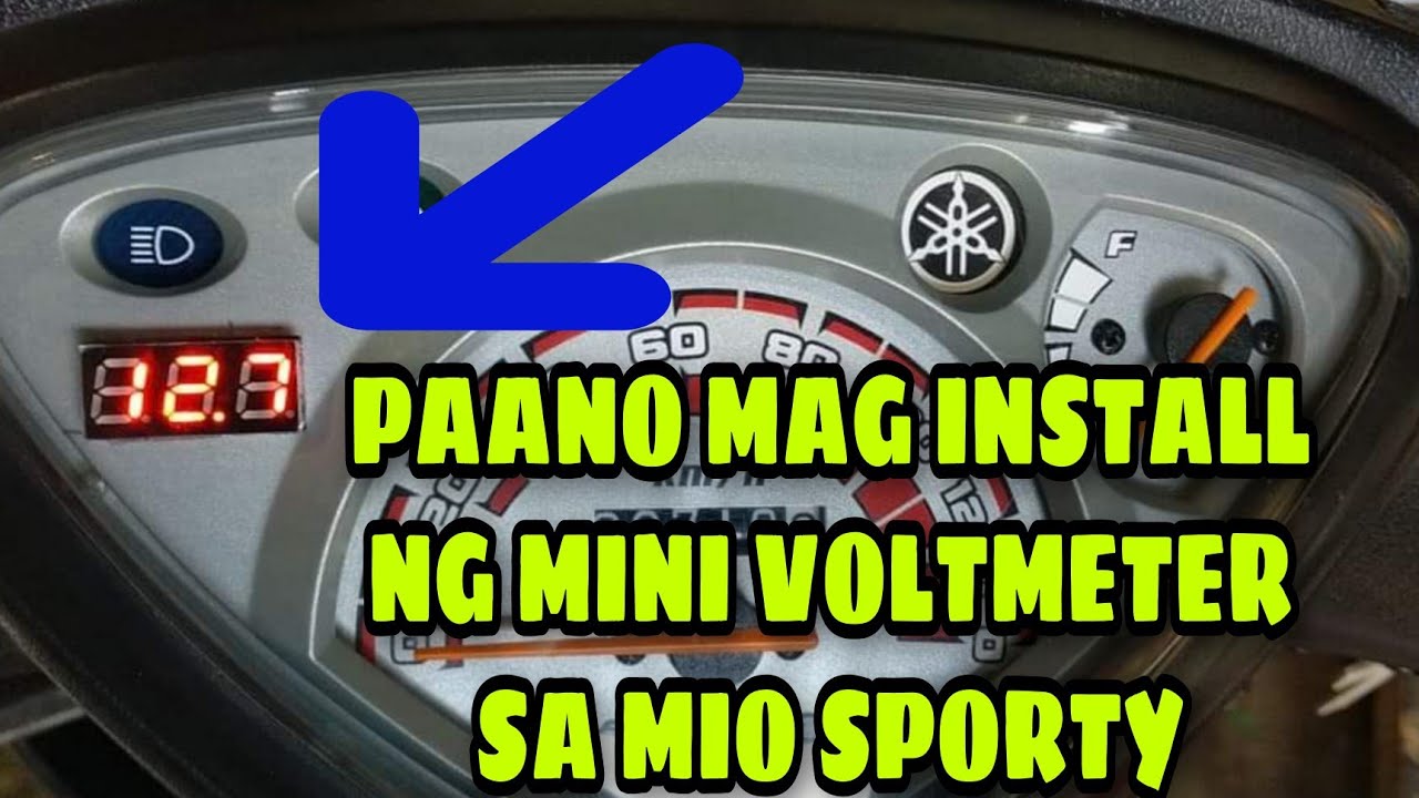 MINI VOLTMETER Installation in  YAMAHA Mio Sporty