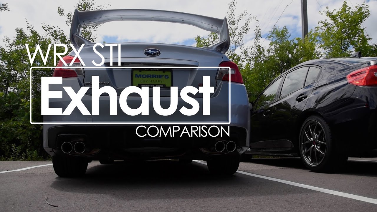 2017 Subaru STI Exhaust Comparison | Stock vs. STI Performance | In & Out of Car