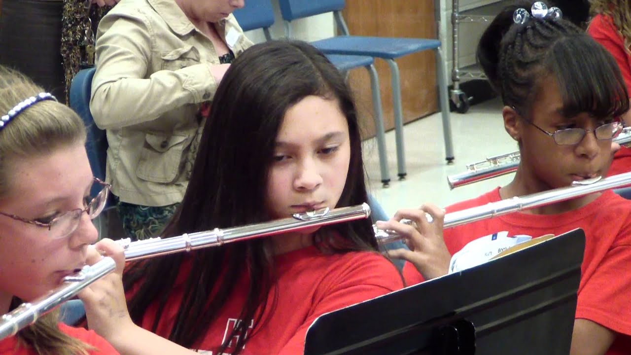 HTMS Beginner Band Flute Section Plays 10-26-2011