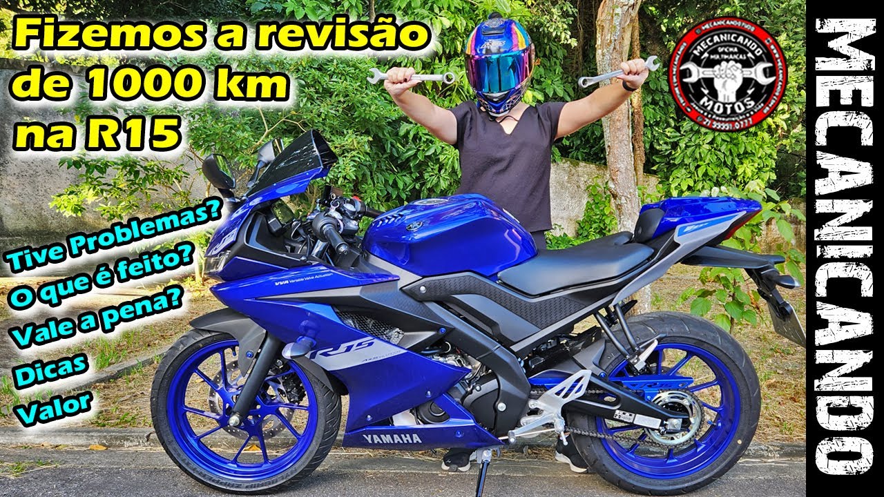 FIZEMOS A REVISÃO DE 1000 KM NA YAMAHA R15 - PREÇO - O QUE É FEITO - FIZERAM O SERVIÇO CORRETAMENTE?