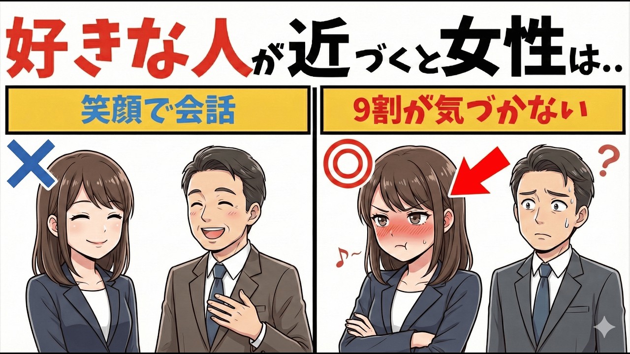 【9割が知らない】大好きすぎる男性にしてしまう無意識の行動【恋愛心理学/恋愛雑学】