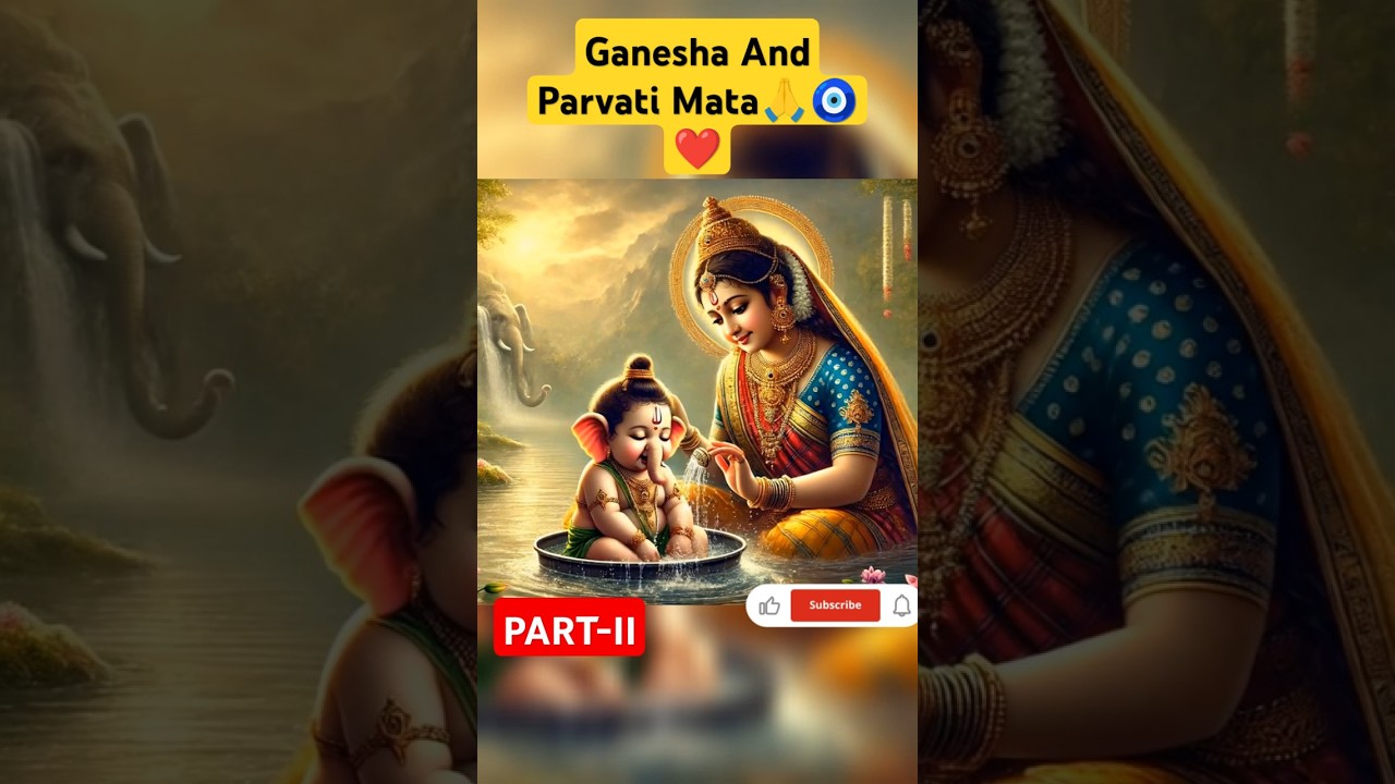Ganesha And Parvati Mata🙏🧿❤️#ganpati#ganesha#parvati#shorts#shortsfeed#youtubeshorts #cute#trending