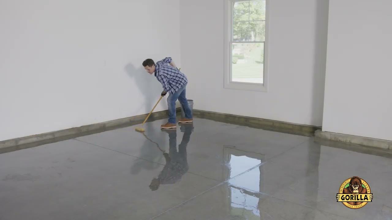 Gorilla Garage Floor Coating Kit &ndash; How To Video (Step 2 &ndash; Applying the Concrete Etch)