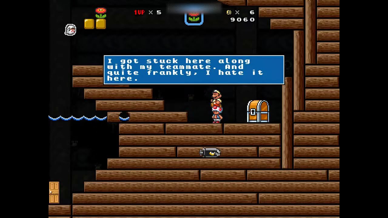 Super Mario Bros. X (SMBX) Custom Level - Frightening Ship