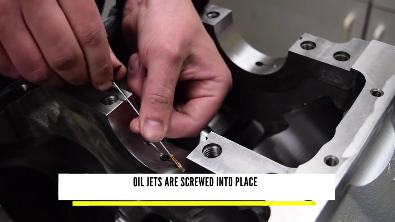 Big Block Chevy Gets Piston Cooling Oil Jets