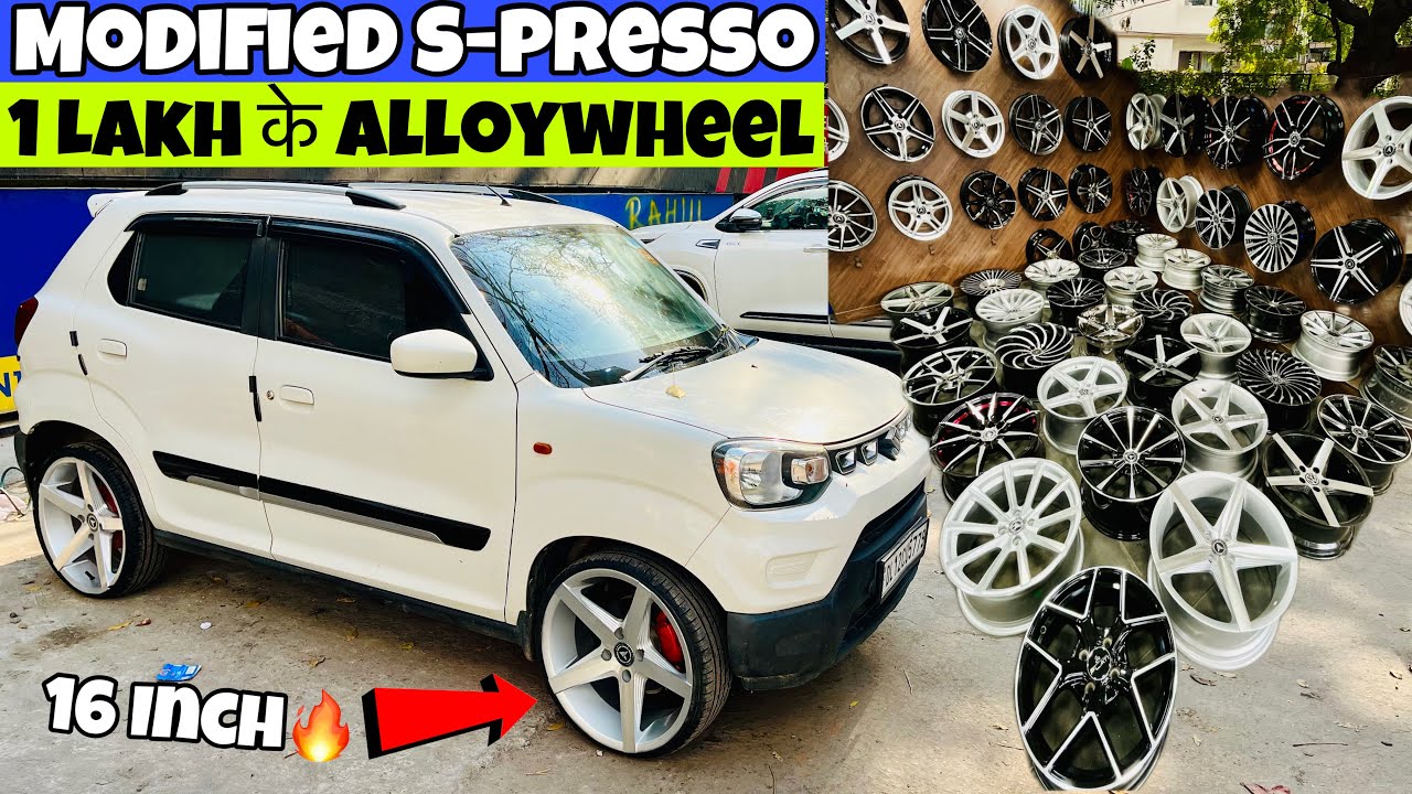 Installed 16 Inch Alloywheels in Maruti S-Presso🛞Modified S-Presso😲Universal Tyre House🔥