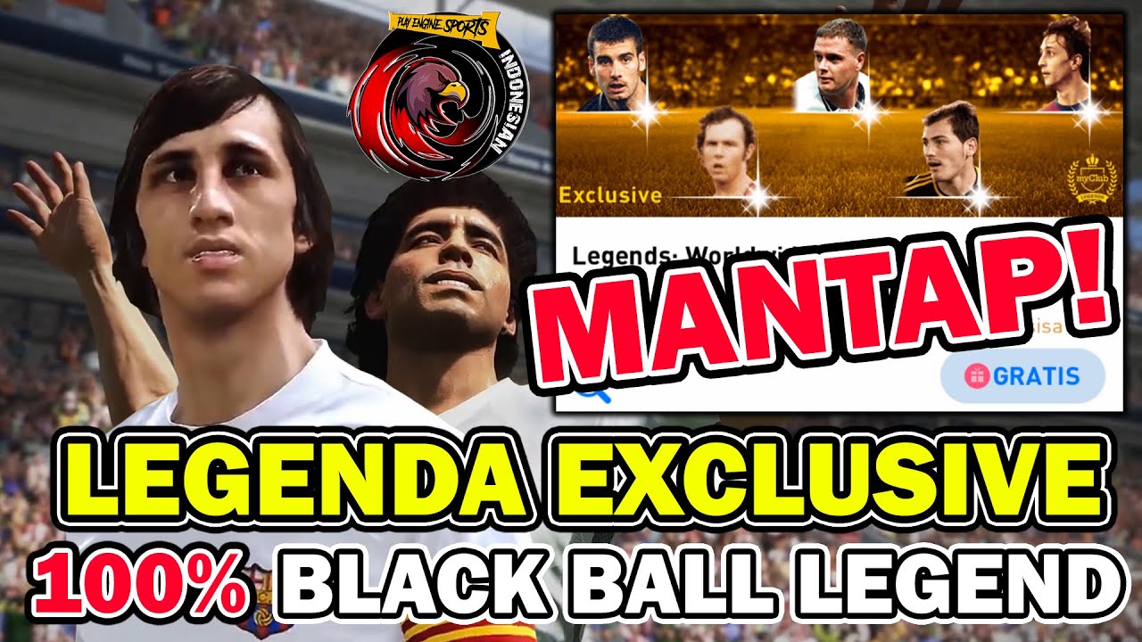 GW DAPATKAN LEGENDA EXCLUSIVE 100% BLACK BALL DI PES MOBILE! BANTAI LAWAN YG SOK REMEHIN GW! NGAKAK!