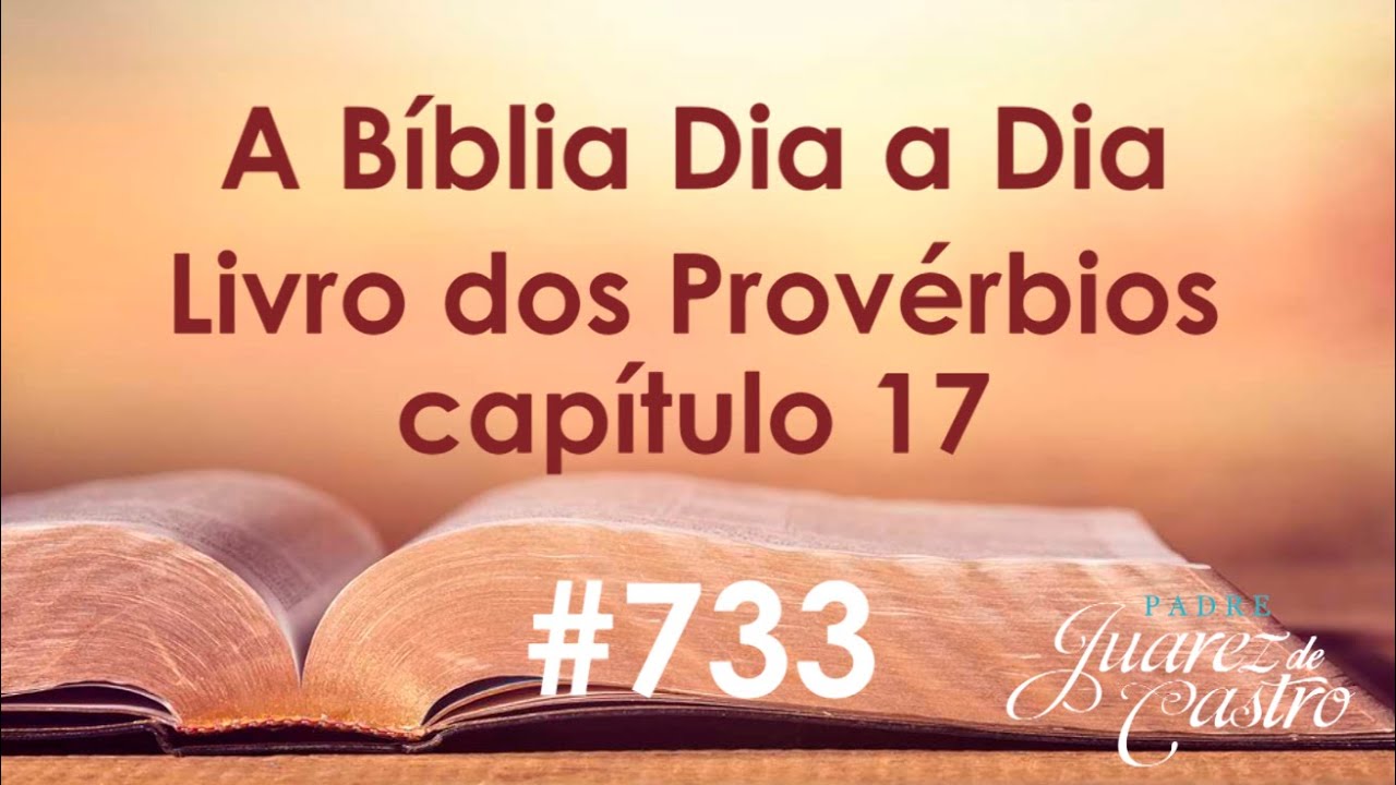 Curso B&iacute;blico 733 - Livro dos Prov&eacute;rbios 17 - Primeira Colet&acirc;nea Salom&ocirc;nica - Padre Juarez de Castro