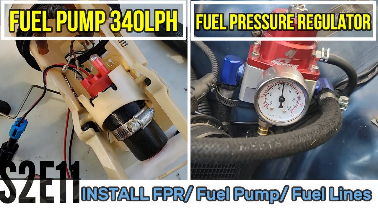 S2E11 - How To Install Aftermarket Fuel Pressure Regulator, Fuel Pump, & Fuel Lines On A Boosted E46