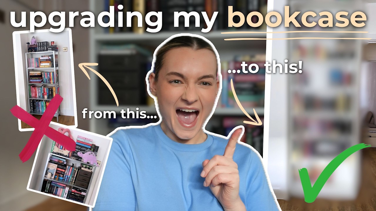 upgrading my bookcase (building billy bookcase, bookcase tour, book organisation)