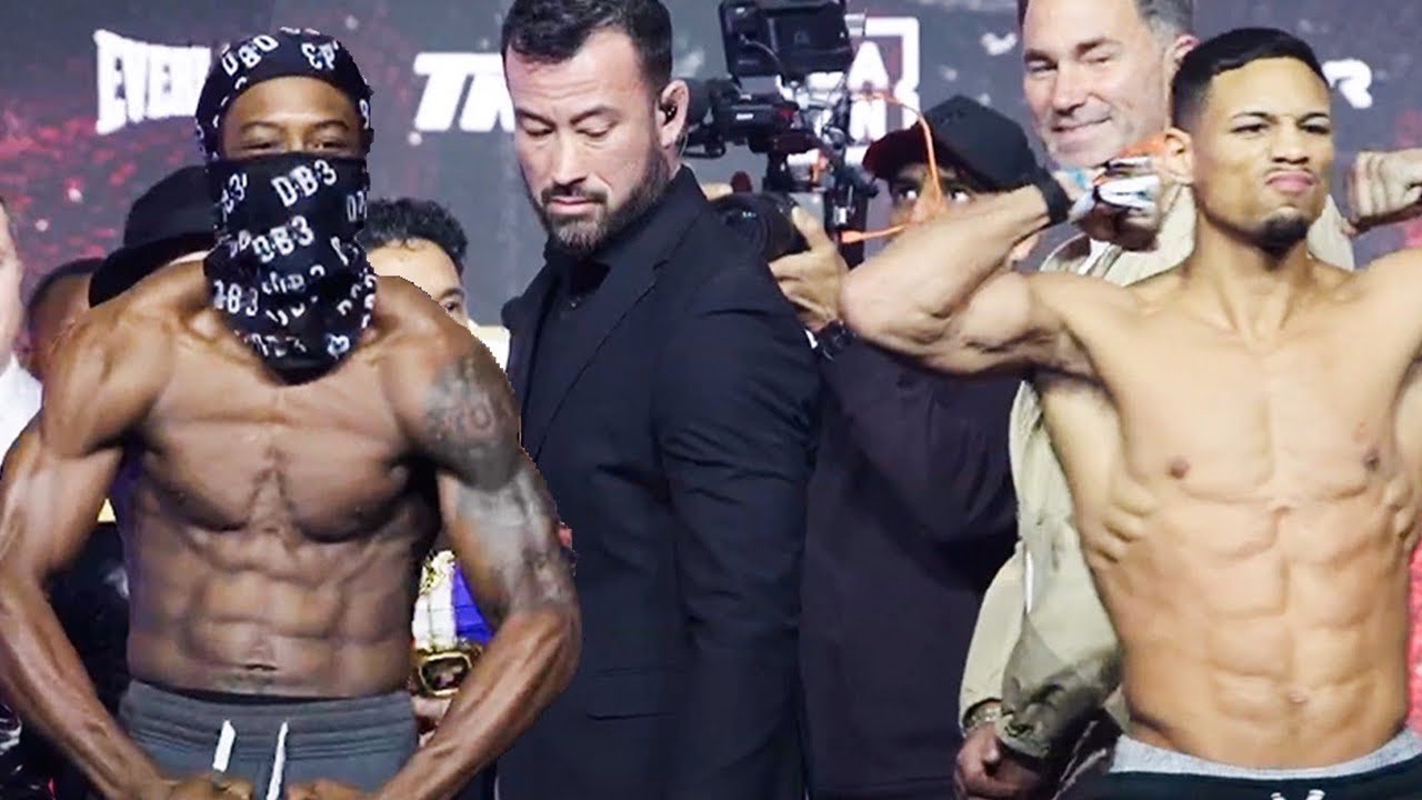 Keyshawn Davis vs Jamaine Ortiz • FULL WEIGH-IN, HEATED FACE OFF & FINAL WORDS — Fists Fly!